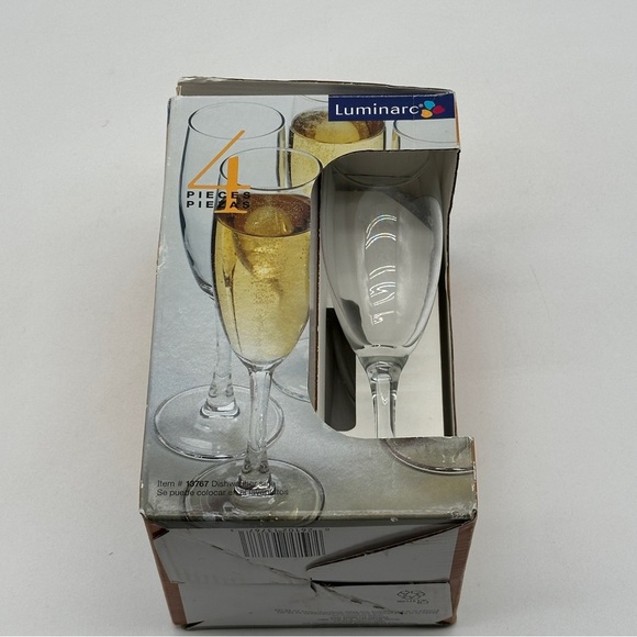 Luminarc ARC INTERNATIONAL 13767 FLUTE GLASS SET, 4 PIECE - Picture 5 of 7